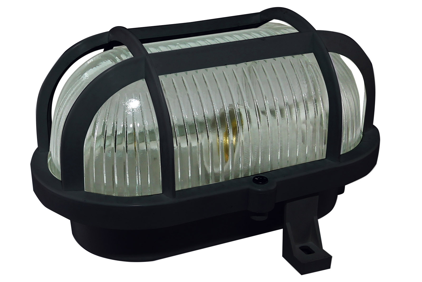 Купить светильник "tdm" влагозащищенный нпб02-60-004 (псх-60) е-27 60w /пластик/ с решеткой ip44 черный | КилоВатт