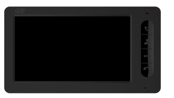 Купить монитор видеодомофона "ctv" цветной ctv-m1702 b черный (экран 7"/17см, подключение до двух вызывных панелей, детекция движения, графическое меню, сенсор.клавиши) | КилоВатт