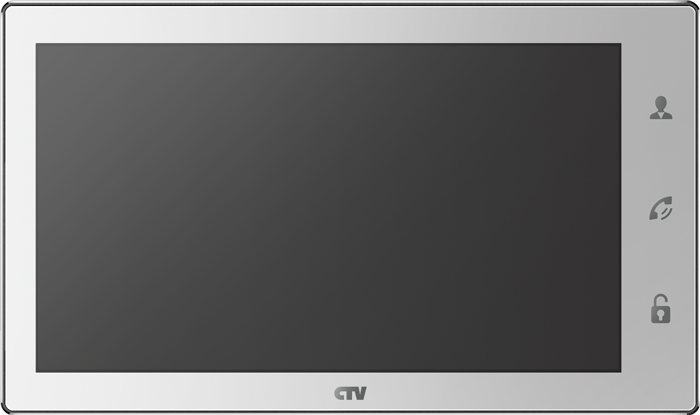 Купить монитор видеодомофона "ctv" цветной ctv-m4102аfhd w белый (экран 10"/25,touch screen,сенсорнон управлением,поддержка облачного сервиса p2p,встроенный регистратор)  | КилоВатт