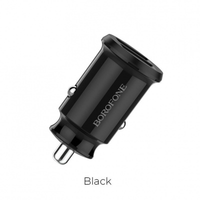 Купить автомобильное зарядное устройство "borofone" bz8 2usb (вход: dc12v-24v выход usb1/2: 5v/2.4a) чёрный | КилоВатт