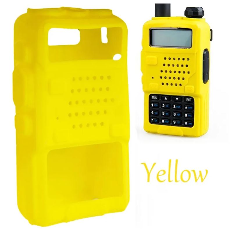 Купить чехол для радиостанции "baofeng" uv-5r силикон желтый | КилоВатт