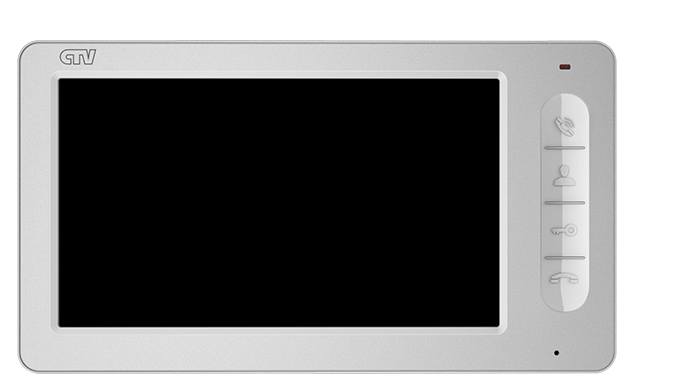Купить монитор видеодомофона "ctv" цветной ctv-m1702 w белый (экран 7"/17см, подключение до двух вызывных панелей, детекция движения, графическое меню, сенсор.клавиши) | КилоВатт