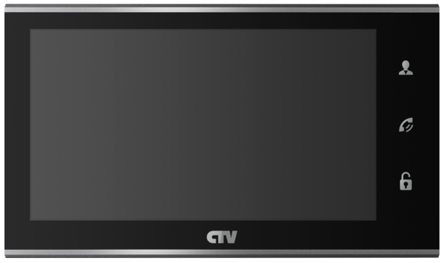 Купить монитор видеодомофона "ctv" цветной ctv-m2702md b черный (экран 7"/17см , разрешение 1024*600 , сенсор.управление , детектор движения , видеопамять , встроенн.источник питания , внутр.паямть 16мб(фото)) | КилоВатт