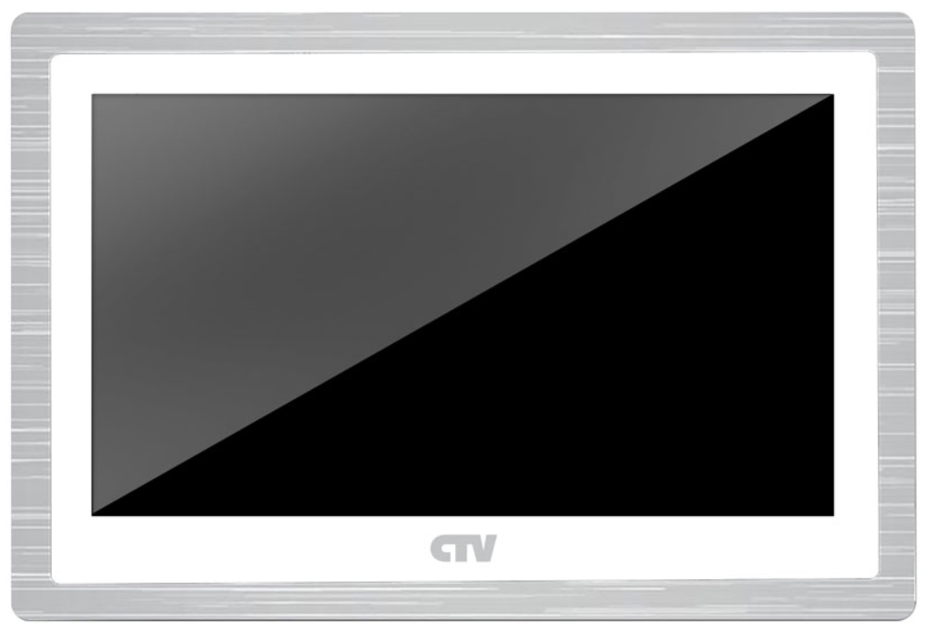 Купить монитор видеодомофона "ctv" цветной ctv-m4104ahd w белый (экран 10"/25см , разрешение 1024*600 ,  full hd , сенсор.управление , детектор движения , видеопамять , встроенн.источник питания) | КилоВатт