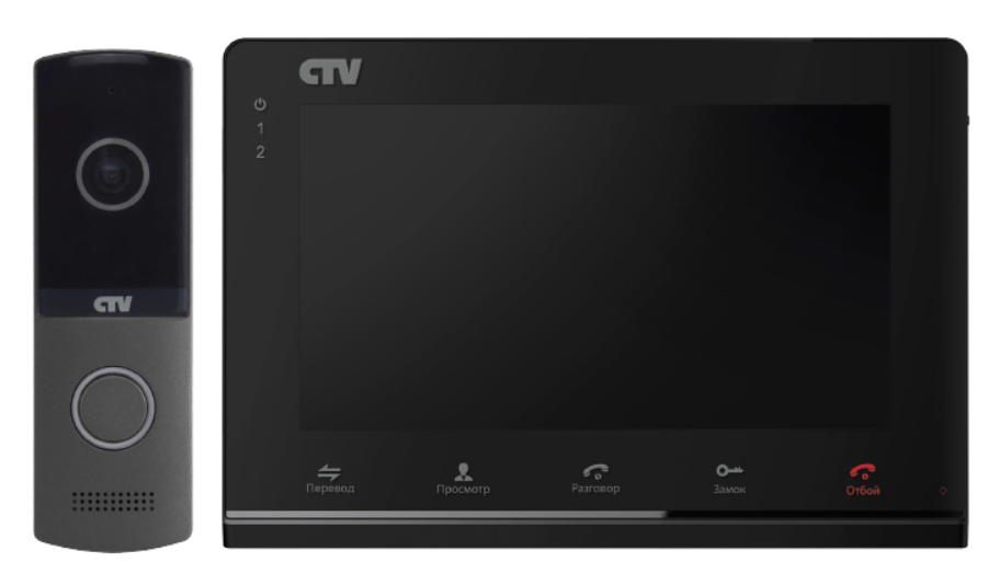 Купить комплект видеодомофона "ctv" ctv-dp2700ip ng b черный (экран 7"/17см, встроенный wi-fi модуль, удаленный доступ, просмотр архива, угол обзора 120°, нет упаковки, гарантия 1 год) стоп цена  | КилоВатт