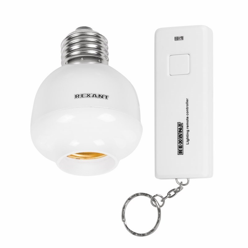 Купить цоколь "rexant" rx-15 для лампочки с пультом дистанционного управления стоп цена | КилоВатт